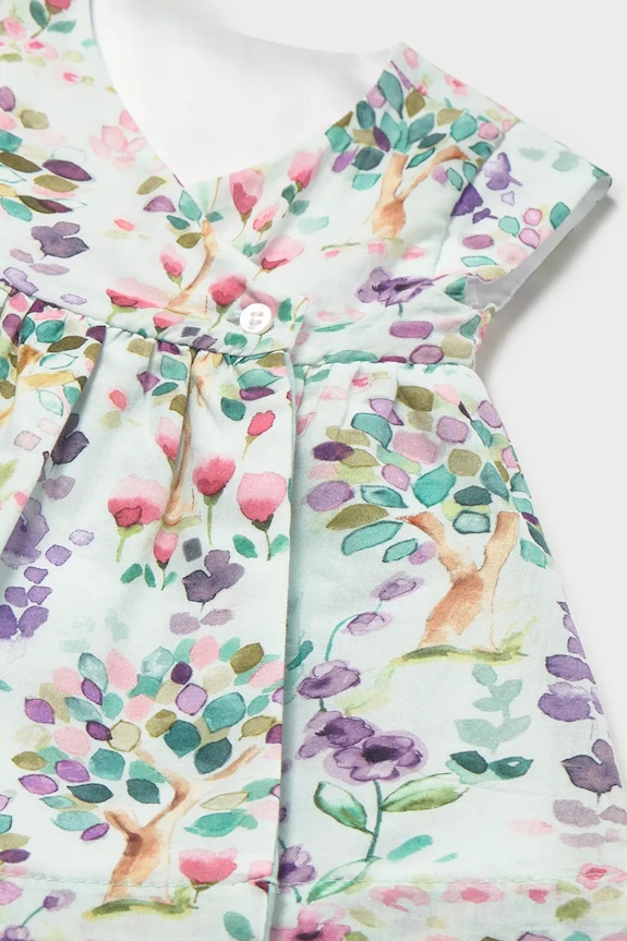 Fete Mayoral Newborn rochie pentru bebeluși cu două fețe 1807.2G.Newborn.PPY2 verde