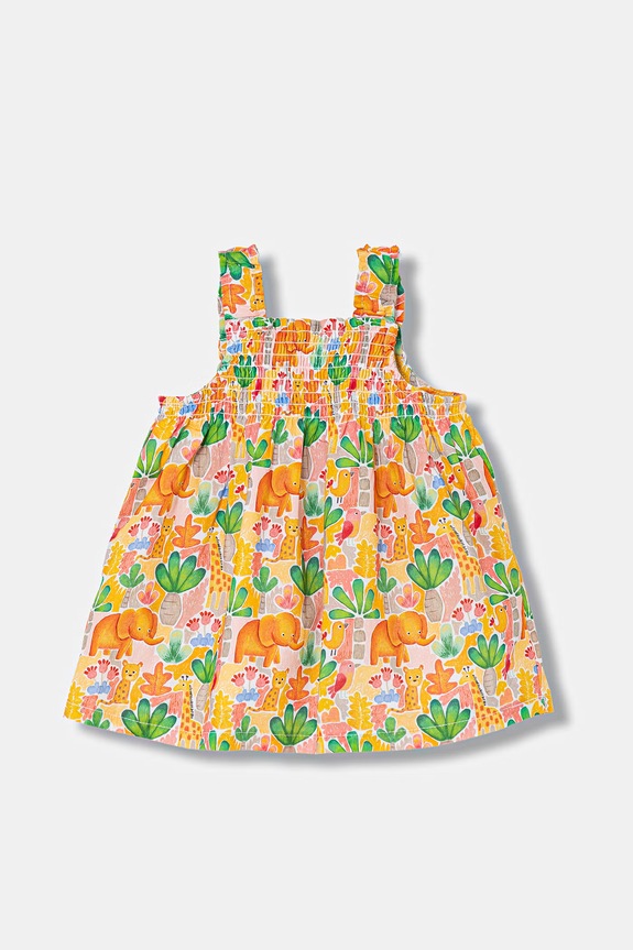 Pamučna haljina za bebe Mayoral Newborn 1818.2V.Newborn.PPY2 narančasta SS26