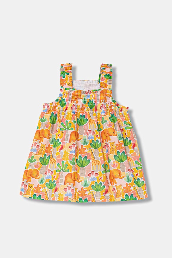 Pamučna haljina za bebe Mayoral Newborn narančasta 1818.2V.Newborn.PPY2