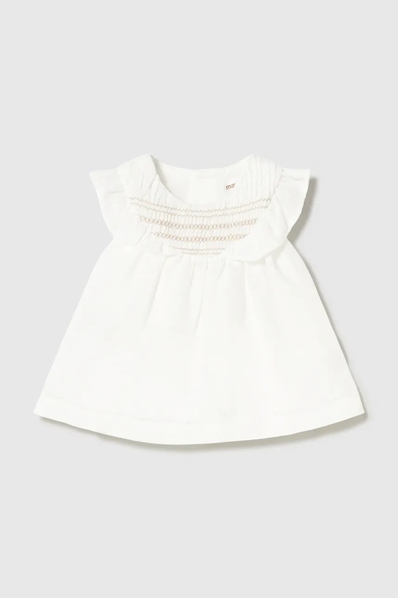 Mayoral Newborn rochie bebe mini alb 1884.2M.Newborn.PPY2