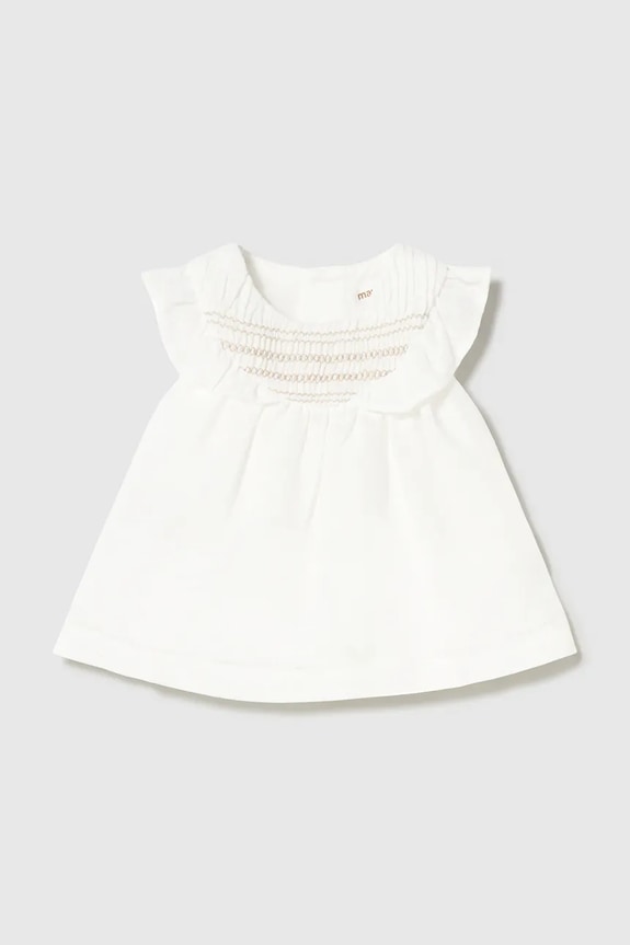 Mayoral Newborn rochie bebe mini alb 1884.2M.Newborn.PPY2