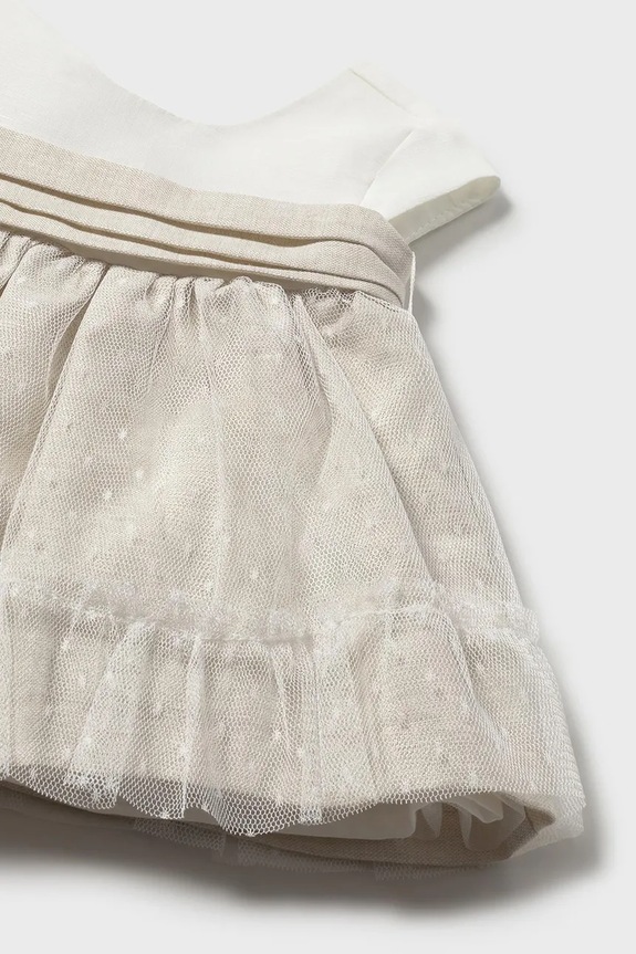Dziewczynka Mayoral Newborn sukienka niemowlęca 1887.2N.Newborn.PPY2 beżowy