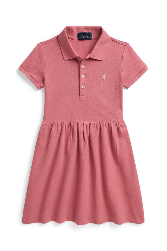 Dječja haljina Polo Ralph Lauren pletivo roza 312934961501