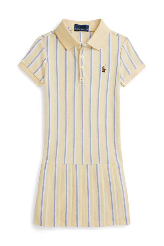 Polo Ralph Lauren rochie sport din bumbac 312B16959002 galben SS26