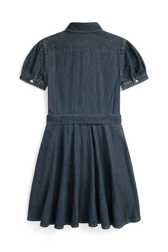 Polo Ralph Lauren rochie din bumbac pentru copii 313A11970001 bleumarin SS26