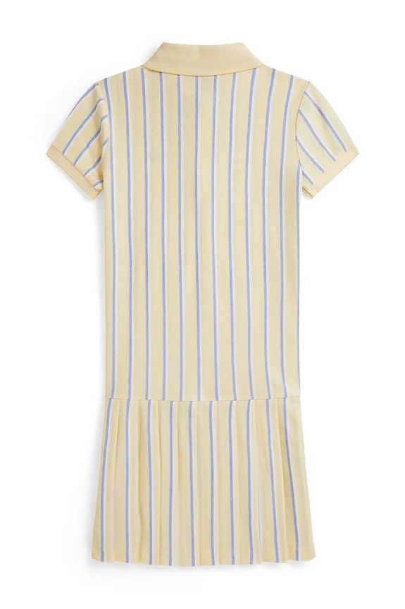 Dievča Polo Ralph Lauren letné šaty bavlnené 313B16959002 žltá