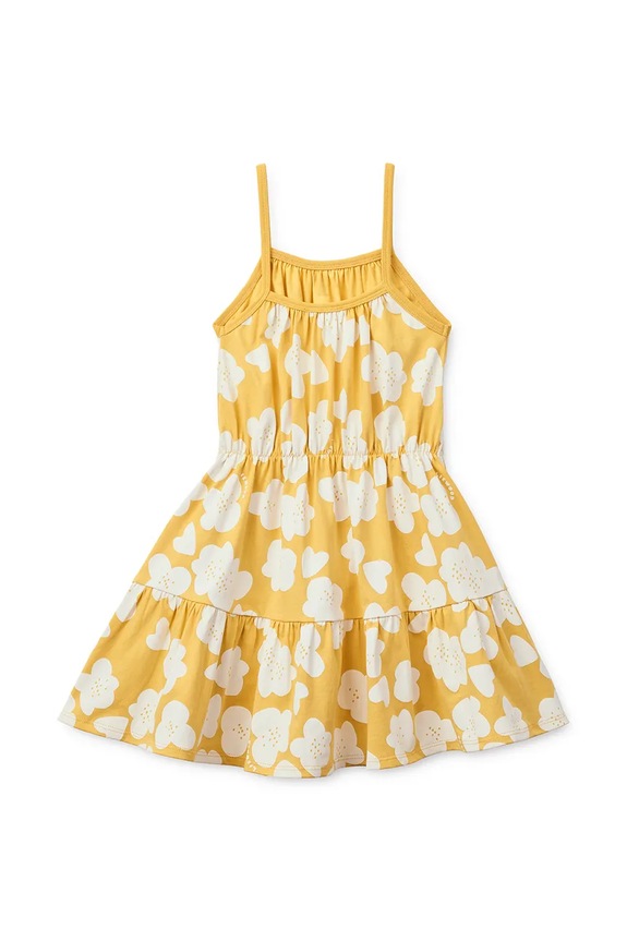 Dievča Liewood letné šaty bavlnené Mollie Dress LW20516.PPY2 žltá