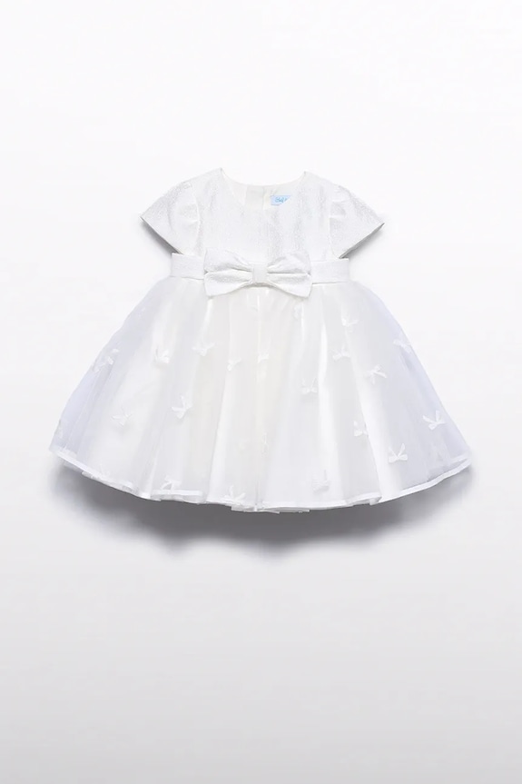 Abel&Lula rochie bebe 5003.11.Baby.PPY2 alb SS26