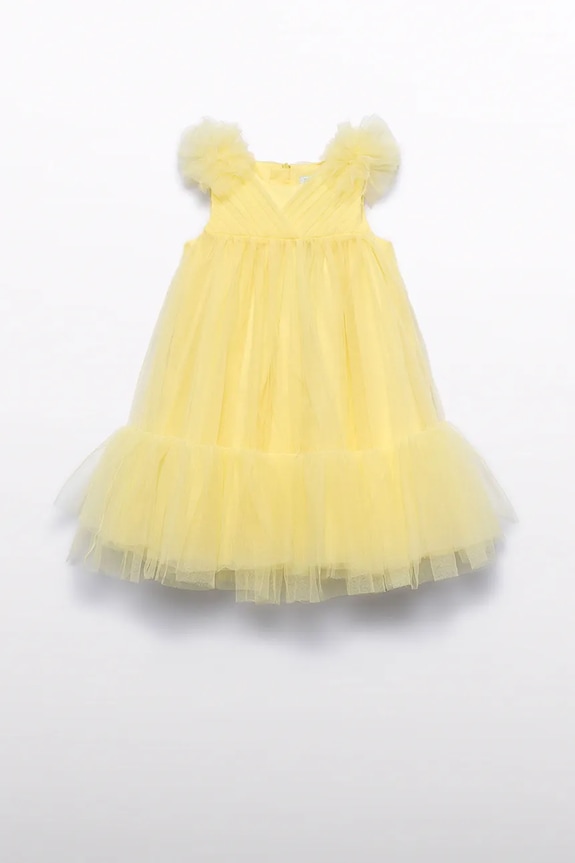 Abel&Lula rochie fete 5039.5.Mini.PPY2 galben SS26