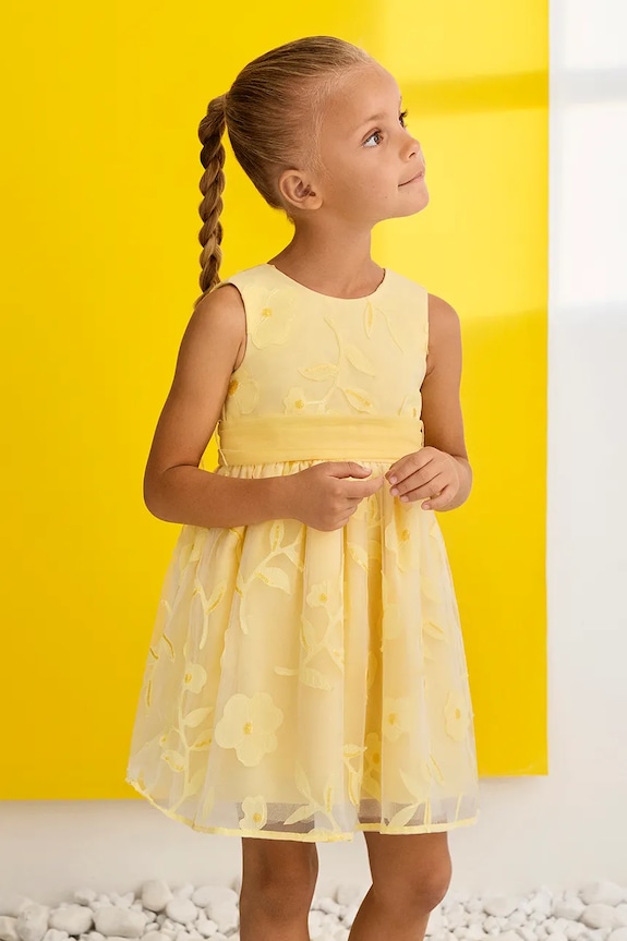 Abel&Lula rochie fete mini galben 5042.5.Mini.PPY2