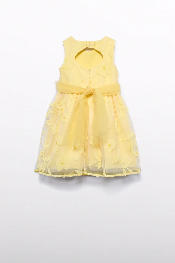 Fete Abel&Lula rochie fete 5042.5.Mini.PPY2 galben