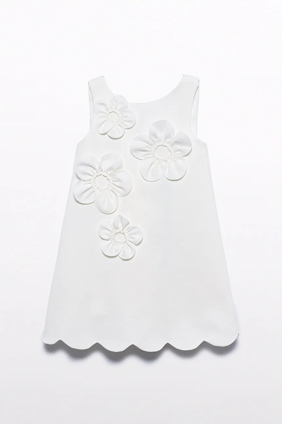 Dječja haljina Abel&Lula 5055.6.Mini.PPY2 bijela SS26