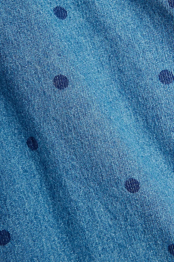 Dječja traper haljina Mini Rodini denim dots plava 26250120