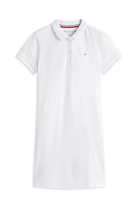 Tommy Hilfiger letné šaty bavlnené KG0KG08564.104.122.PPY2 biela SS26