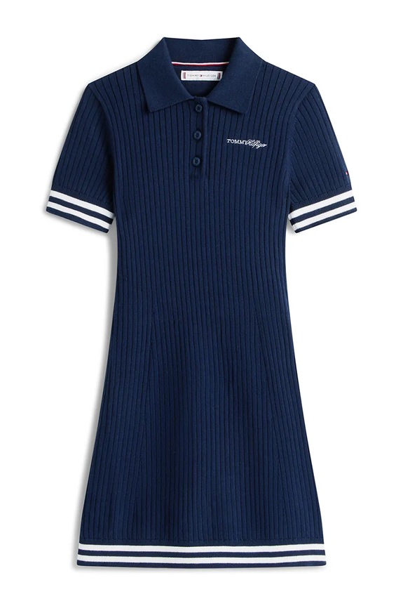 Tommy Hilfiger športové šaty bavlnené KG0KG09308.128.176.PPY2 tmavomodrá SS26