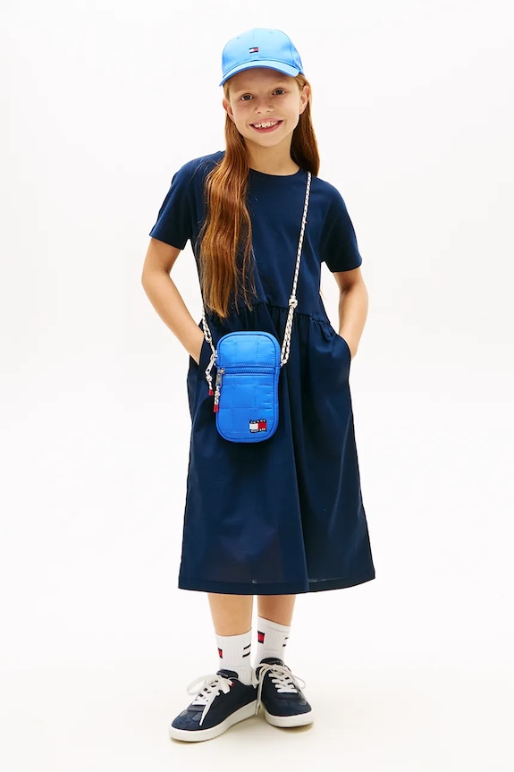 Tommy Hilfiger rochie din bumbac bleumarin KG0KG09528.116.122.PPY2