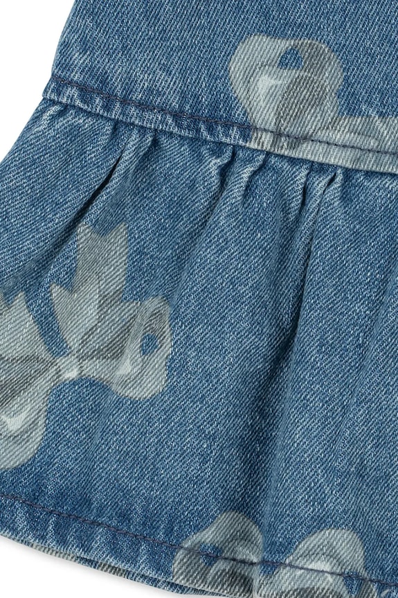 Dievčenské rifľové šaty Konges Sløjd MAGOT FRILL DRESS GOTS tmavomodrá KS102921.PPY2
