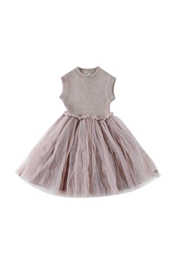 Dětské šaty s vlnou Donsje Xewa Dress 4114500.98.128 fialová SS26