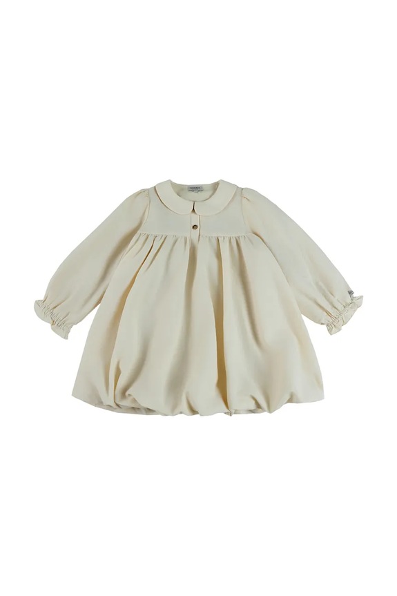 Dětské bavlněné šaty Donsje Nyari Dress 4115200 béžová SS26