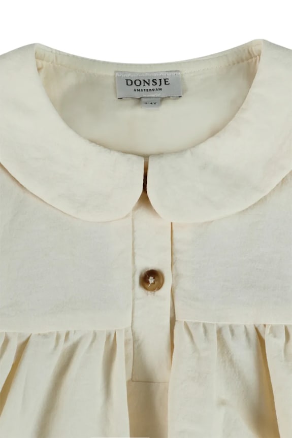 Dětské bavlněné šaty Donsje Nyari Dress béžová 4115200
