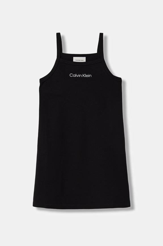 Calvin Klein Jeans rochie de vară negru LVCKSJH08G.128.176.PPY2