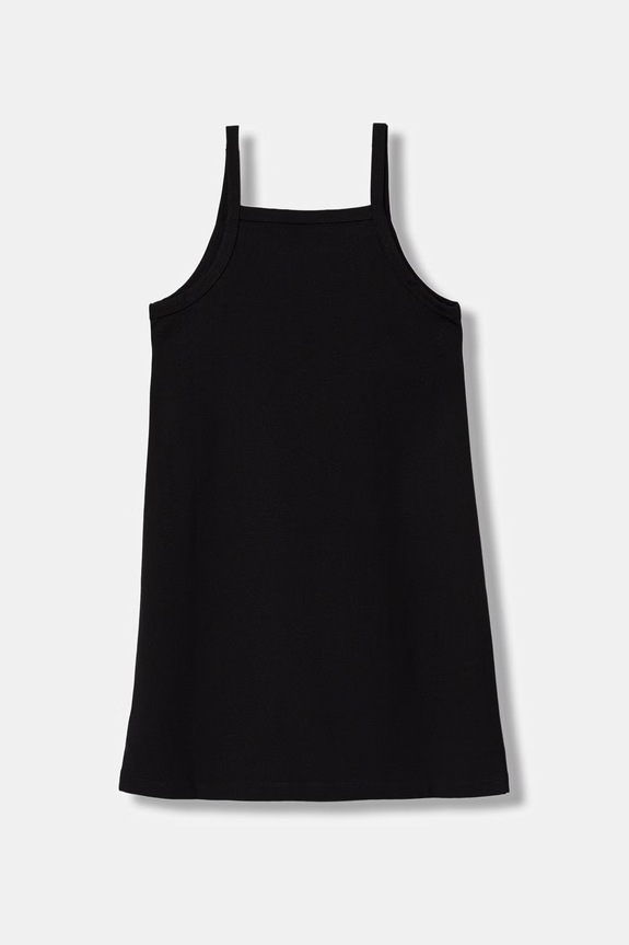 Calvin Klein Jeans rochie de vară LVCKSJH08G.128.176.PPY2 negru SS26