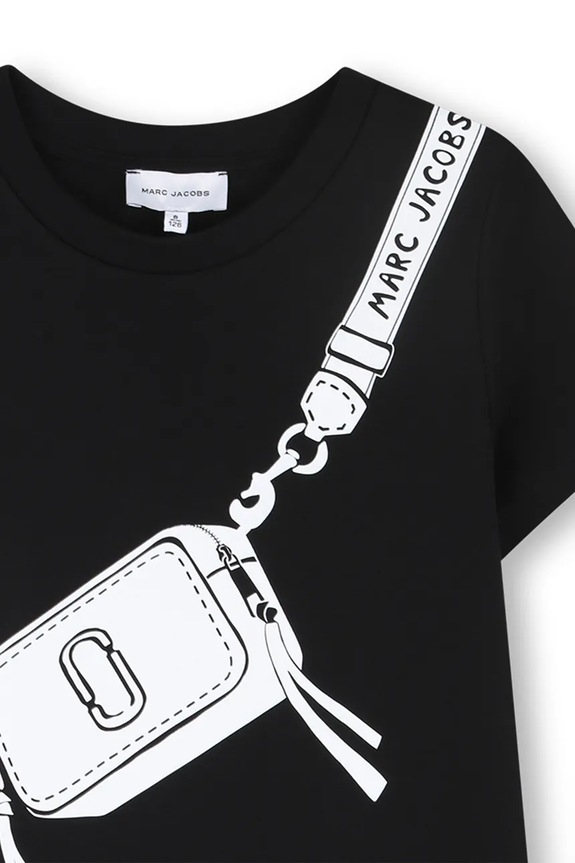 Dievča Dievčenské bavlnené šaty Marc Jacobs W60711.156 čierna