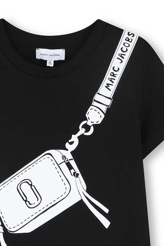 Dievča Dievčenské bavlnené šaty Marc Jacobs W60711.156 čierna