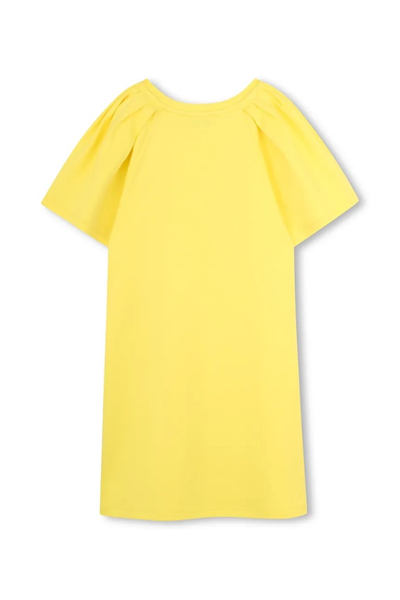 Djevojčice Dječja pamučna haljina Marc Jacobs W60717.102.108 zlatna