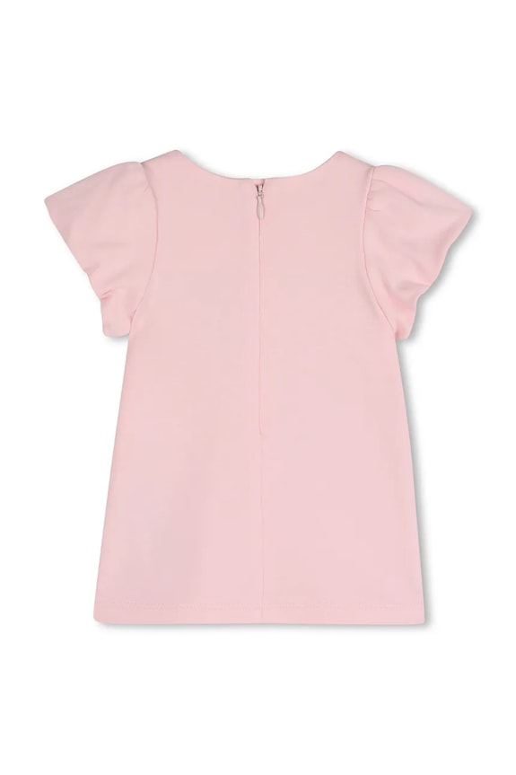 Pamučna haljina za bebe Marc Jacobs W60809.60.81 roza SS26