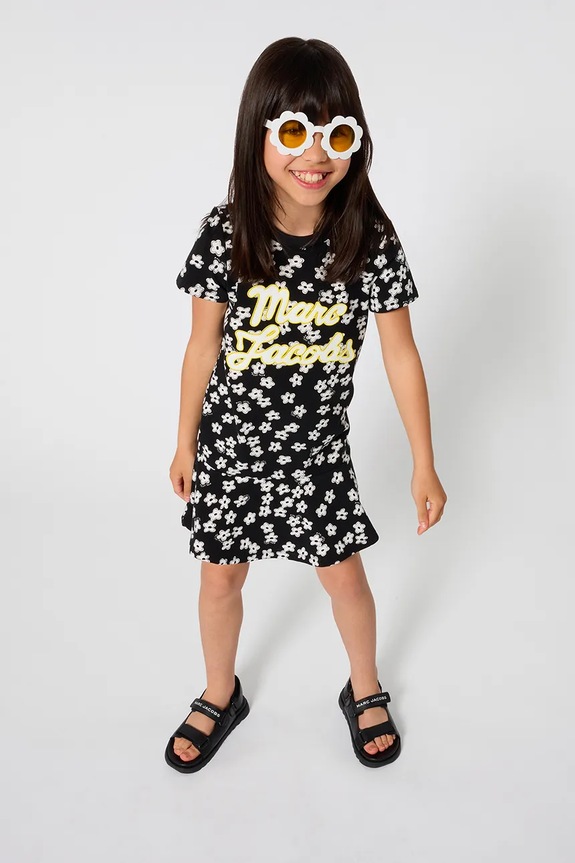 Marc Jacobs sukienka dziecięca nadruk czarny W60861.114.150