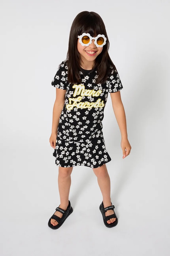 Marc Jacobs sukienka dziecięca z elastanem czarny W60861.94.108