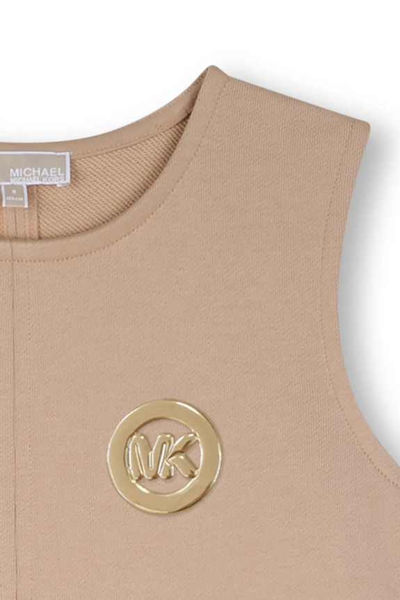 Michael Kors sukienka bawełniana dziecięca brązowy R30595.156