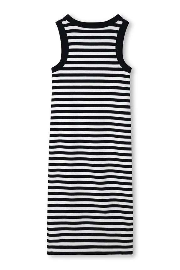 Fete Michael Kors rochie cu bumbac R30640.114.150 bleumarin