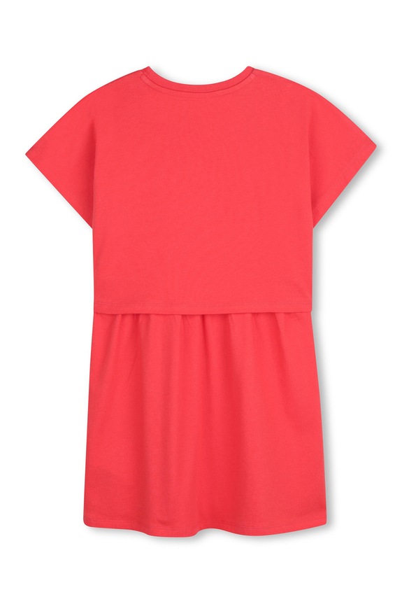 Dječja pamučna haljina Kenzo Kids K61662.114.150 crvena SS26