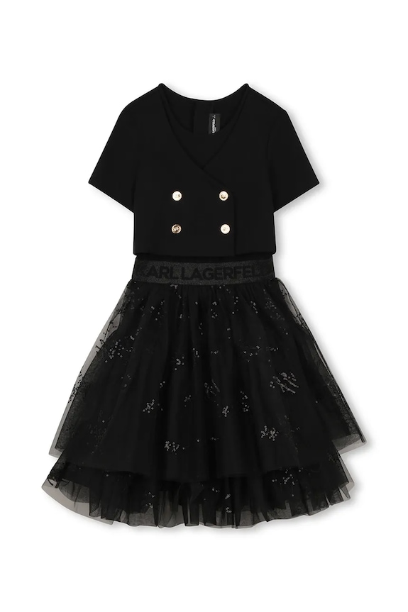 Karl Lagerfeld sukienka dziecięca Z31142.156 czarny SS26