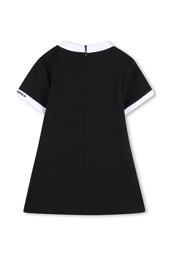 Haljina za bebe Karl Lagerfeld Z31062.74.81 crna SS26