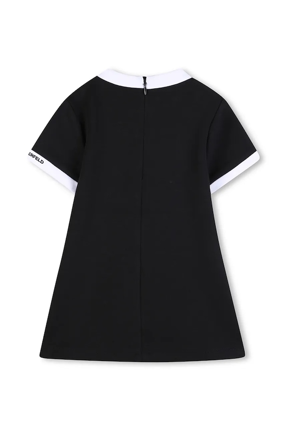 Haljina za bebe Karl Lagerfeld Z31062.74.81 crna SS26