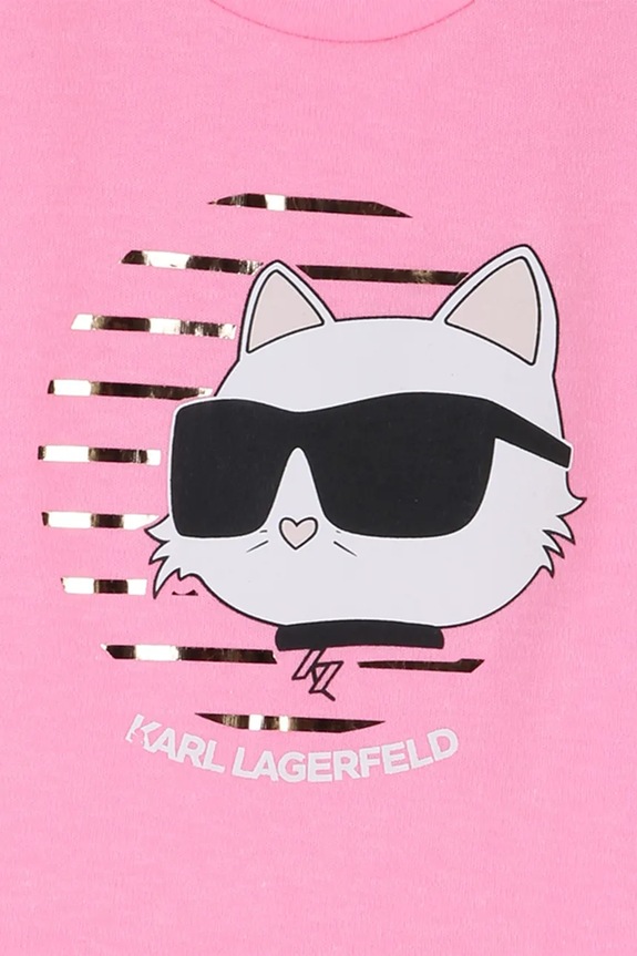 Djevojčice Haljina za bebe Karl Lagerfeld Z31057.67.81 roza