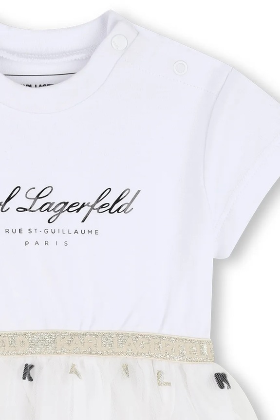 Κοριτσίστικα Παιδικό φόρεμα Karl Lagerfeld Z31043.86 λευκό