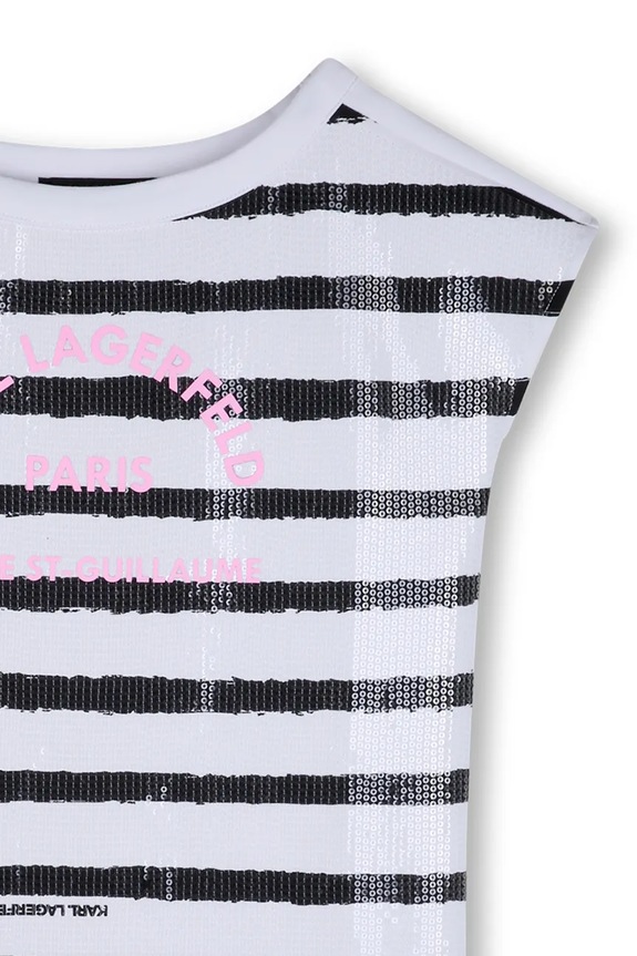 Dívčí šaty Karl Lagerfeld bílá Z31149.156.162