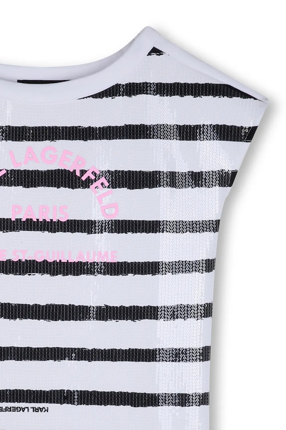 Dívčí šaty Karl Lagerfeld bílá Z31149.156.162