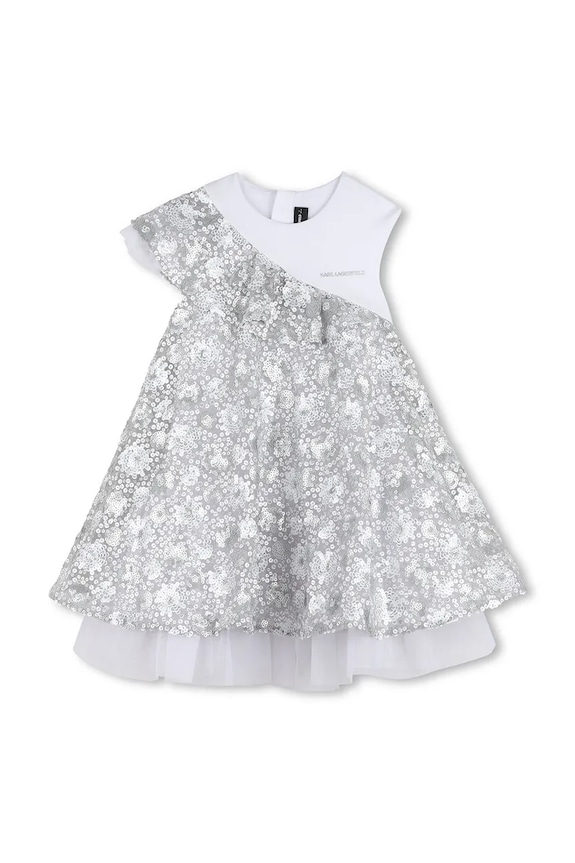 Karl Lagerfeld rochie fete Z31139.114.150 gri SS26