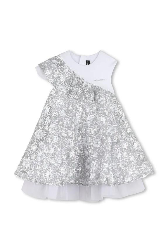 Karl Lagerfeld rochie fete Z31139.156.162 gri SS26
