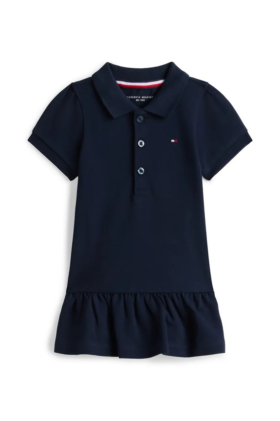 Tommy Hilfiger rochie de vară din bumbac bleumarin KN0KN02356.PPY2