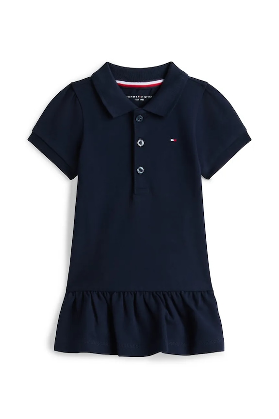 Tommy Hilfiger rochie de vară din bumbac bleumarin KN0KN02356.PPY2