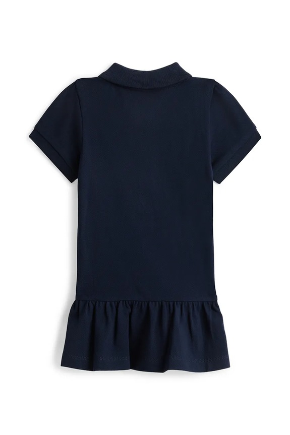 Tommy Hilfiger rochie de vară din bumbac KN0KN02356.PPY2 bleumarin SS26