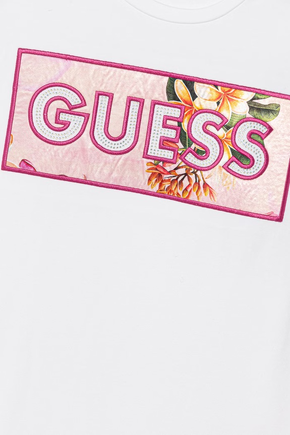 DÍVKA Dívčí šaty Guess J6GK05.KAE24.PPY2.M bílá
