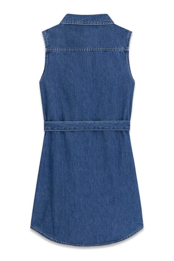 Dziewczynka Guess sukienka letnia jeansowa J6GK24.D4EU0.PPY2.M granatowy