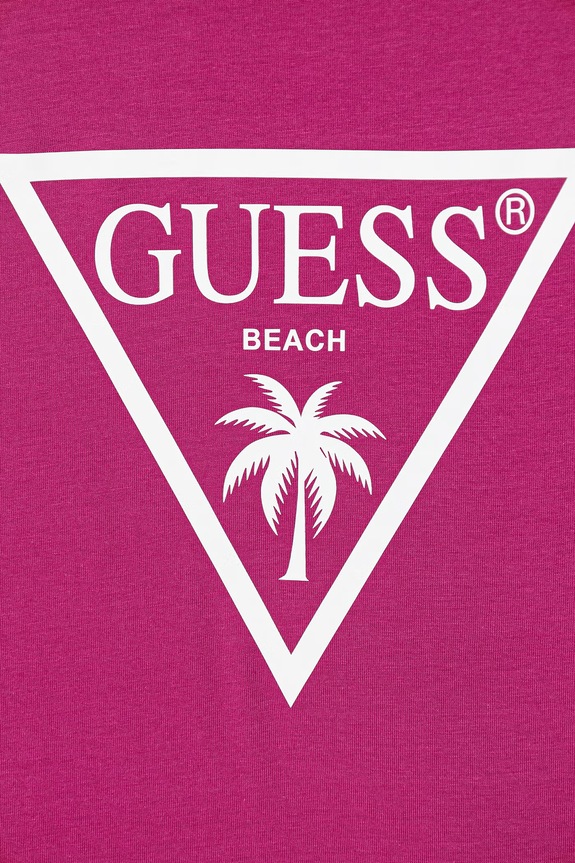Κοριτσίστικα Παιδικό βαμβακερό φόρεμα Guess J6GK25.JA914.PPY2.M ροζ